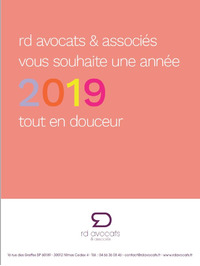 Le cabinet rd avocats &amp; associés vous souhaite une excellente année 2019 !